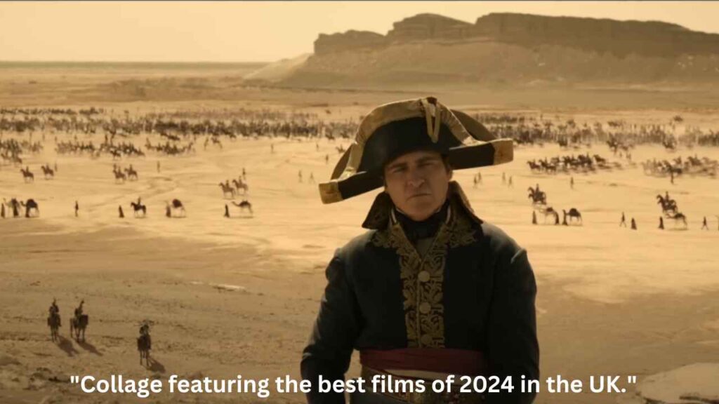 "Collage featuring the best films of 2024 in the UK."