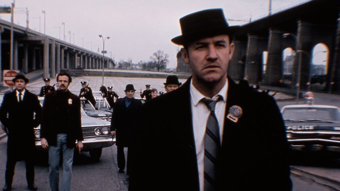 Gene Hackman in one of his most iconic roles from 'The French Connection'