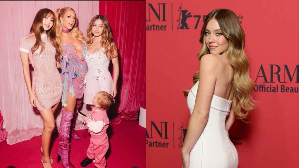 Sydney Sweeney dazzles in a bold Oscar de la Renta minidress, turning heads at Paris Hilton’s birthday party with her stunning look.