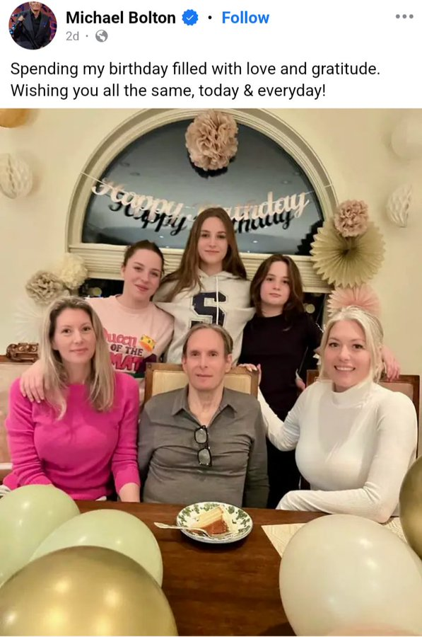 Michael Bolton Stuns Fans with an Emotional and Powerful Family Photo on His 72nd Birthday After Battling a Brain Tumor (Exclusive)